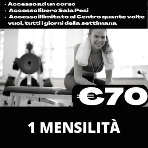 1 Mensilità (Accesso Illimitato al Centro)